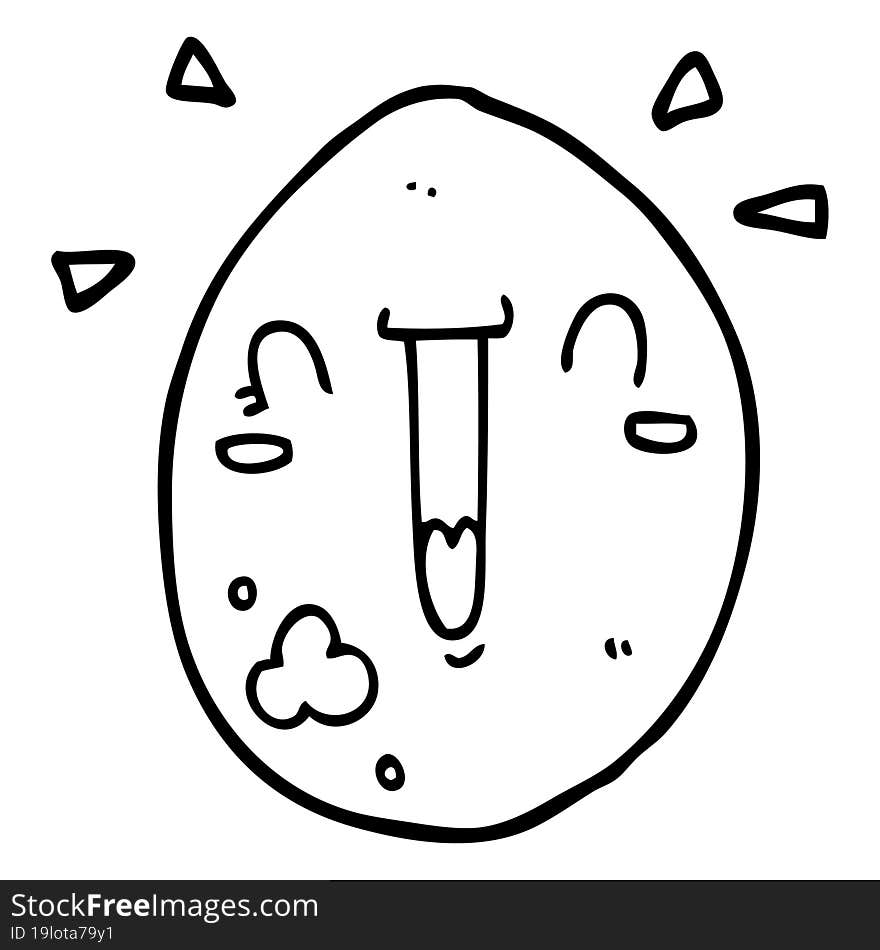 cartoon happy egg