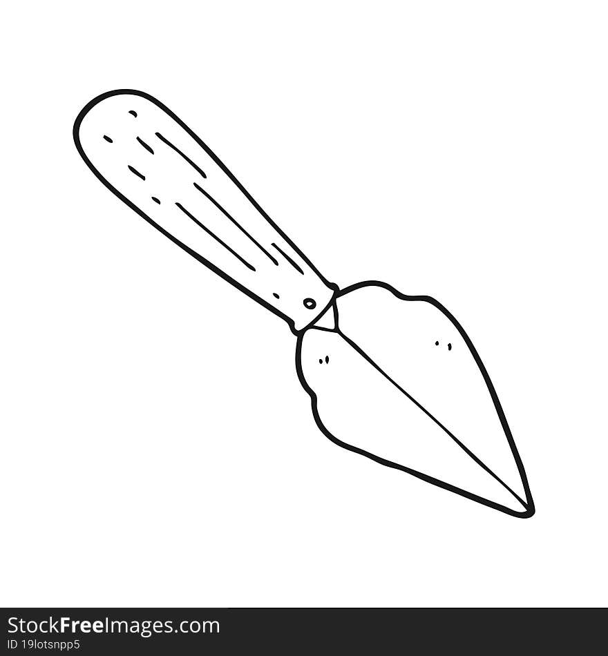 cartoon garden trowel