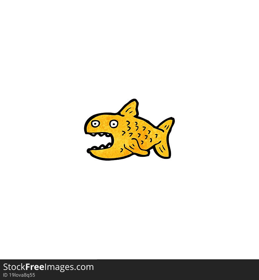 cartoon goldfish