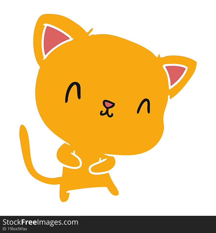 Cartoon Of Cute Kawaii Cat