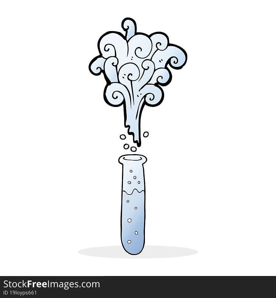 cartoon test tube