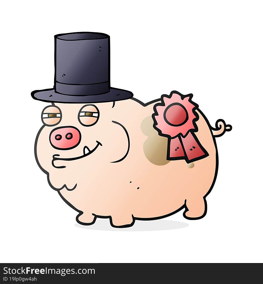 cartoon prize winning pig