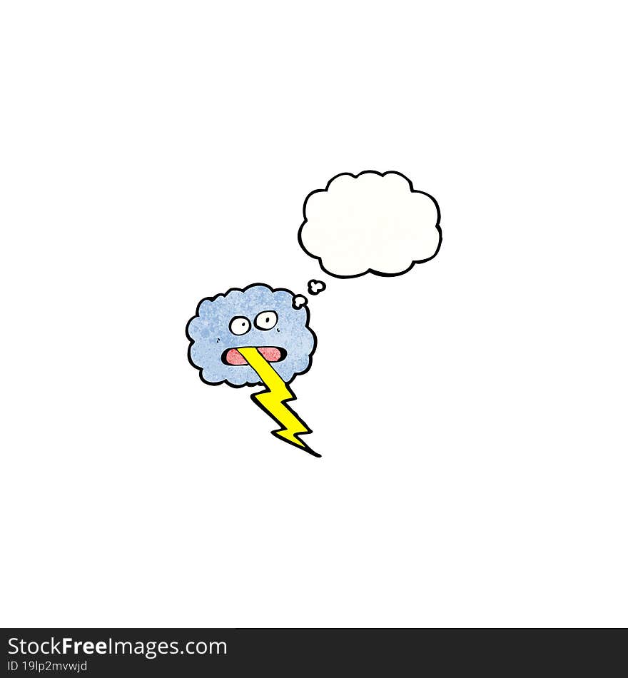 Cartoon Storm Cloud