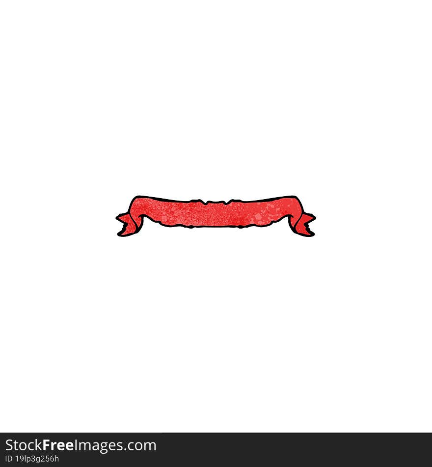 red decorative scroll cartoon