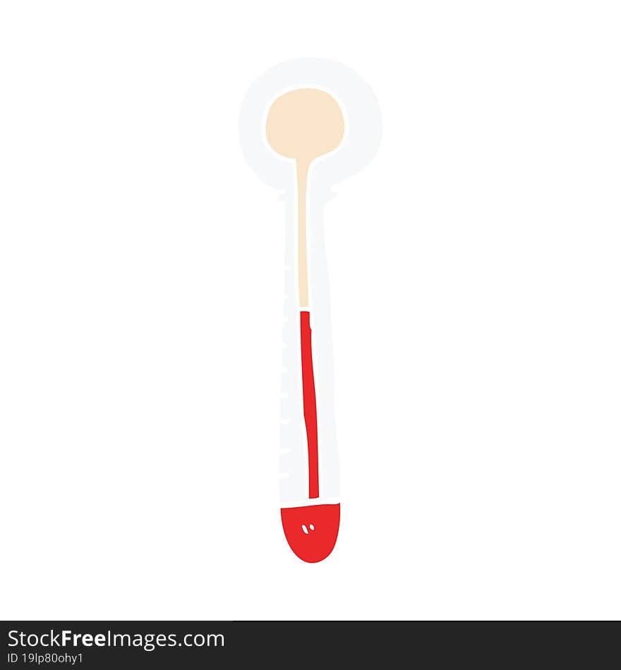 Cartoon Doodle Hot Thermometer