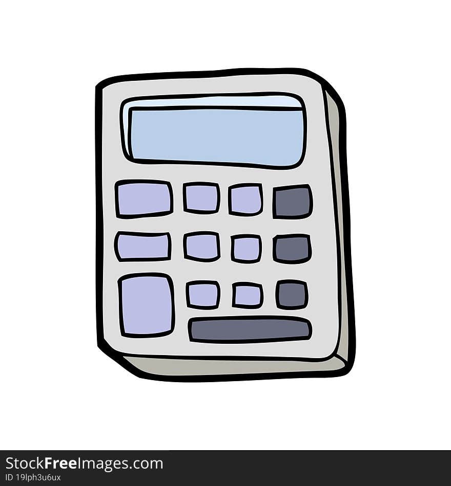 cartoon calculator