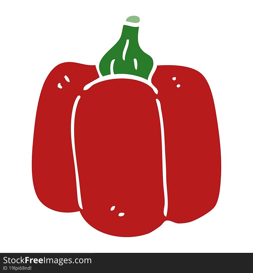 cartoon doodle organic pepper