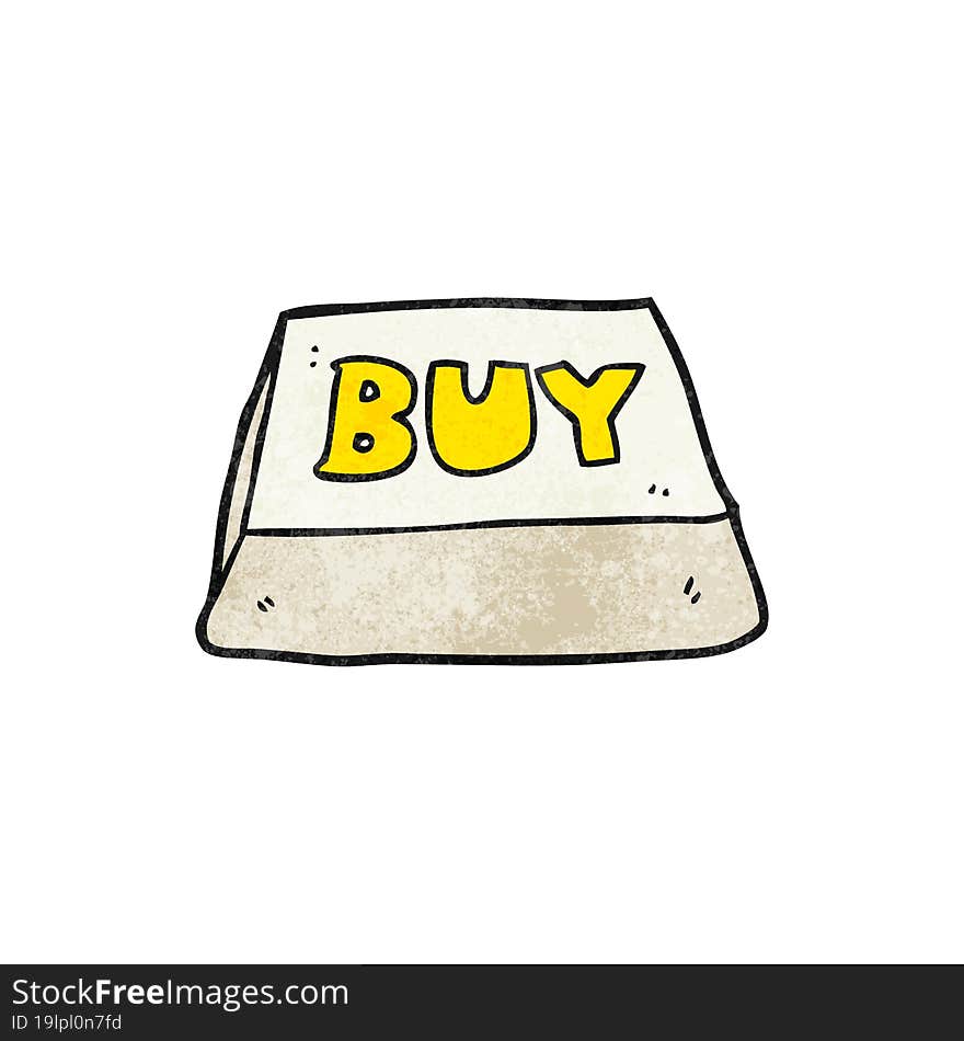 textured cartoon computer key buy symbol