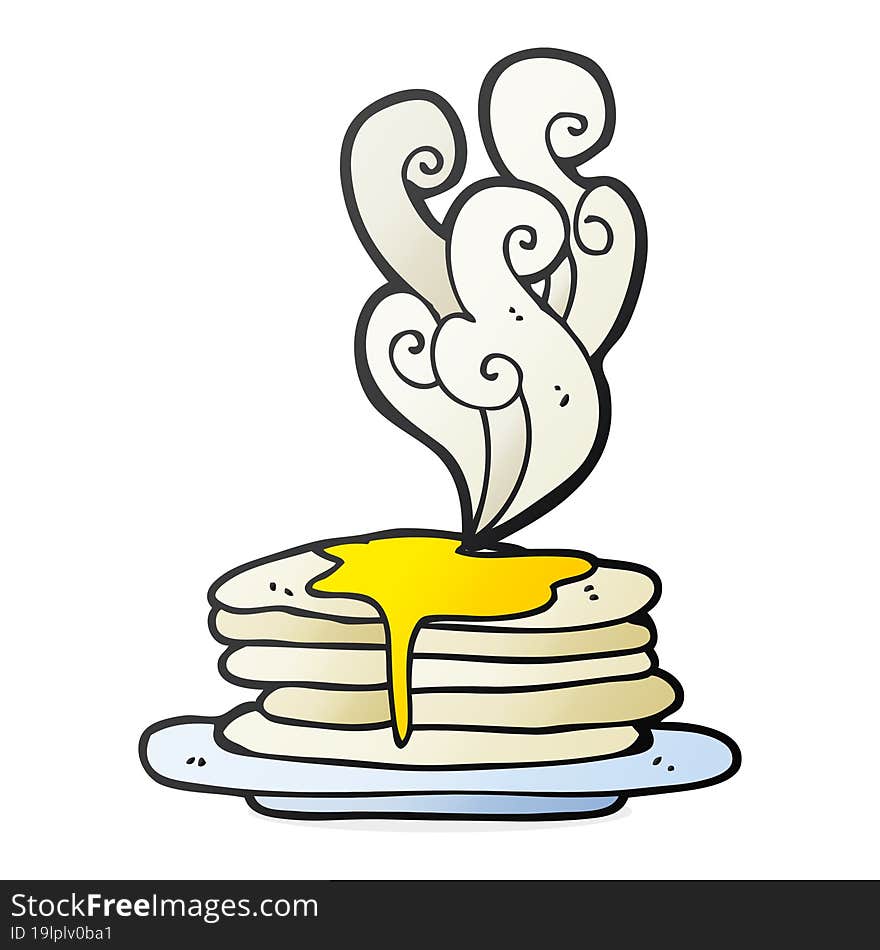 Cartoon Stack Of Pancakes