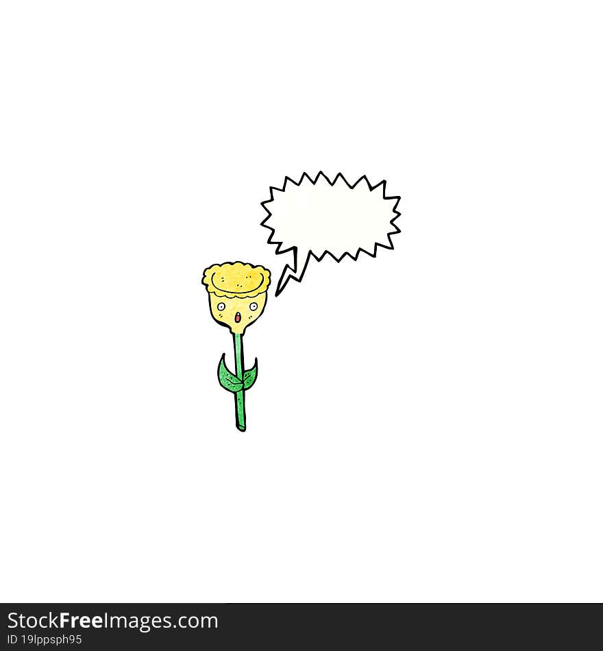 cartoon tulip flower