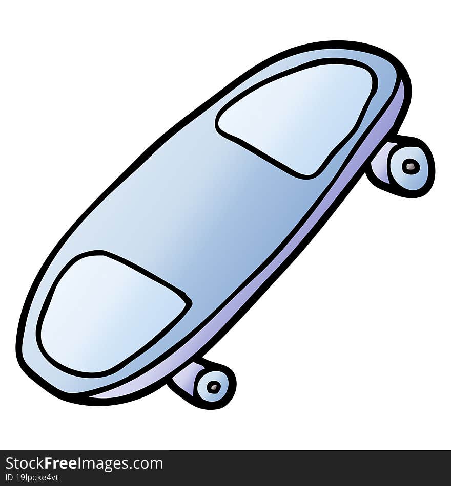 Cartoon Doodle Skate Board