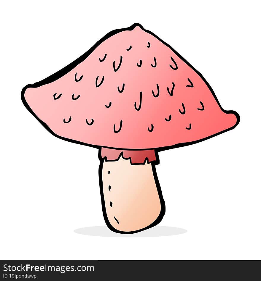 cartoon wild mushroom