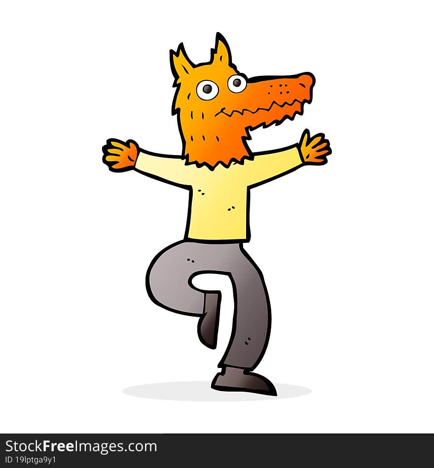 cartoon fox man