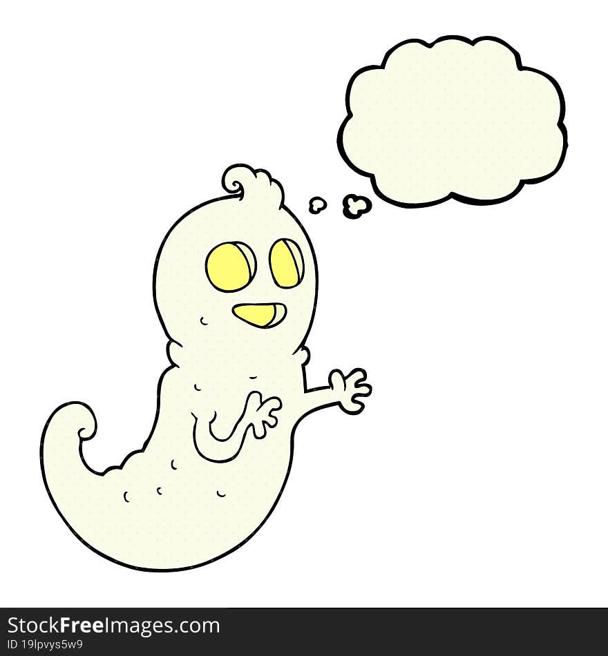 Thought Bubble Cartoon Ghost