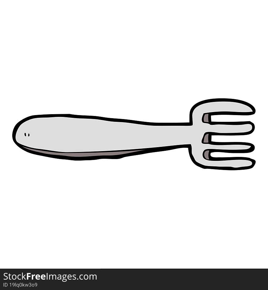 cartoon fork