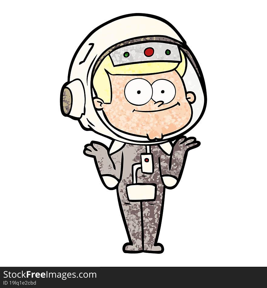 happy astronaut cartoon. happy astronaut cartoon