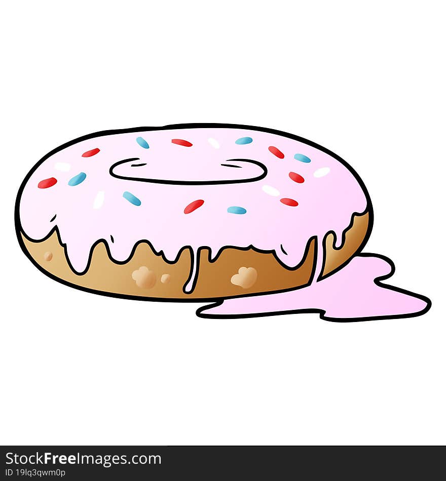 cartoon donut. cartoon donut