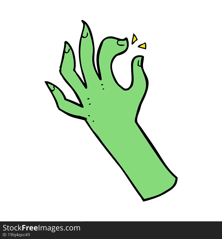 cartoon hand symbol