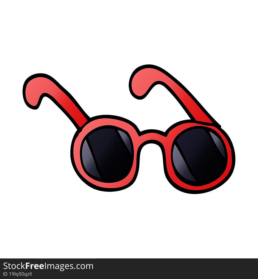 Cartoon Doodle Sun Glasses