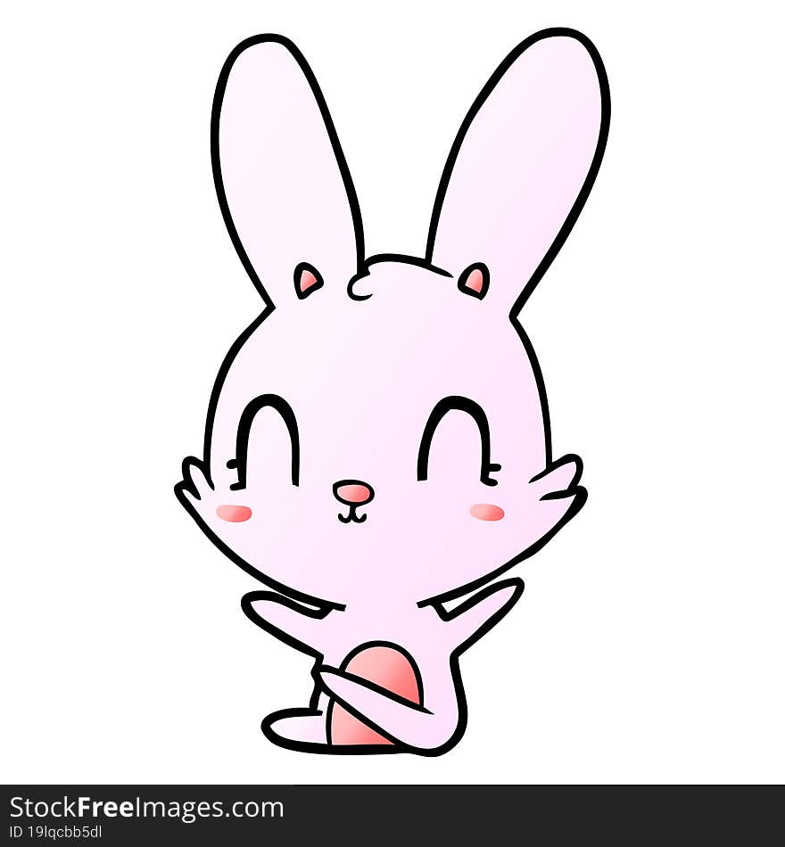 cute cartoon rabbit. cute cartoon rabbit