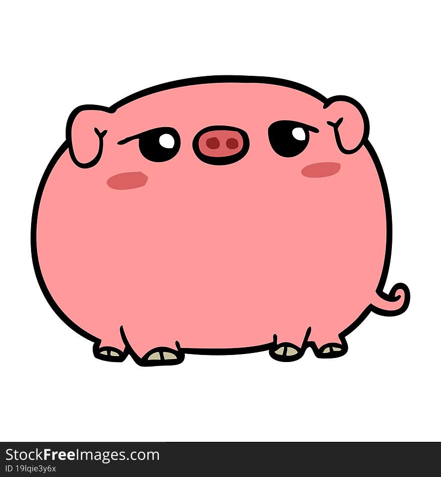 cute cartoon pig