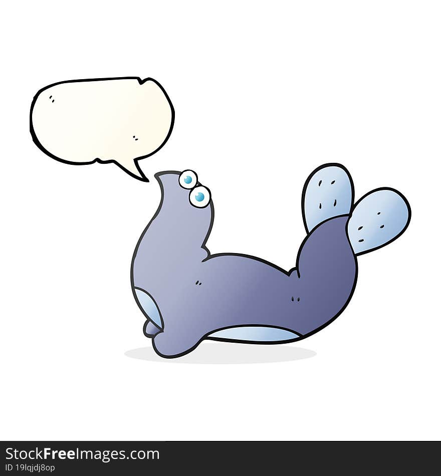 Speech Bubble Cartoon Seal