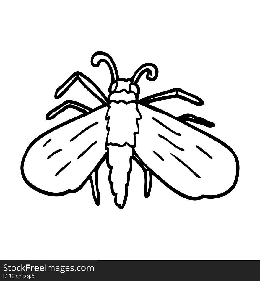 line drawing cartoon bee