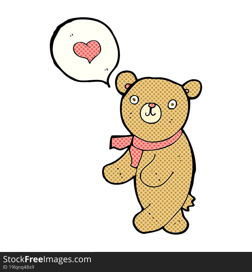 Cartoon Bear In Love