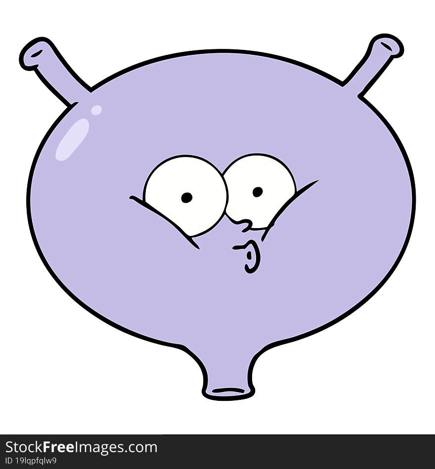 cartoon bladder. cartoon bladder