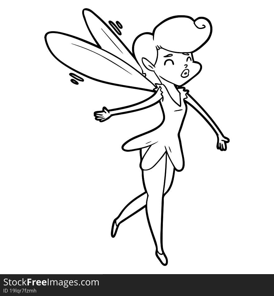 cartoon fairy. cartoon fairy