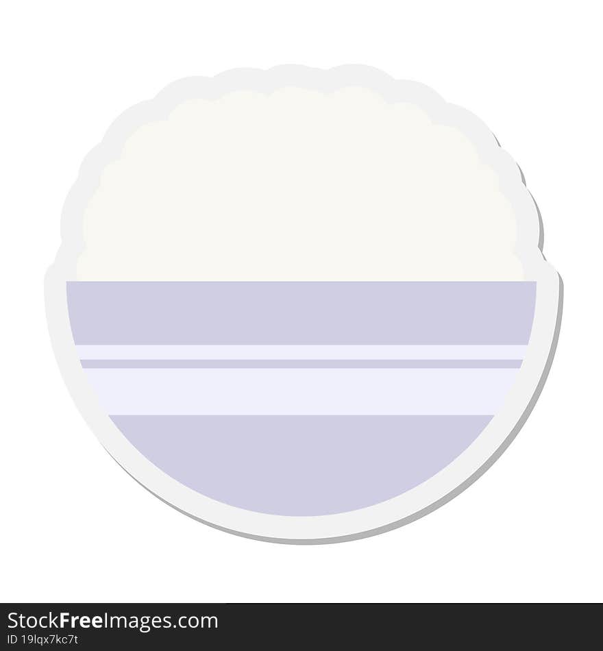 bowl of rice sticker