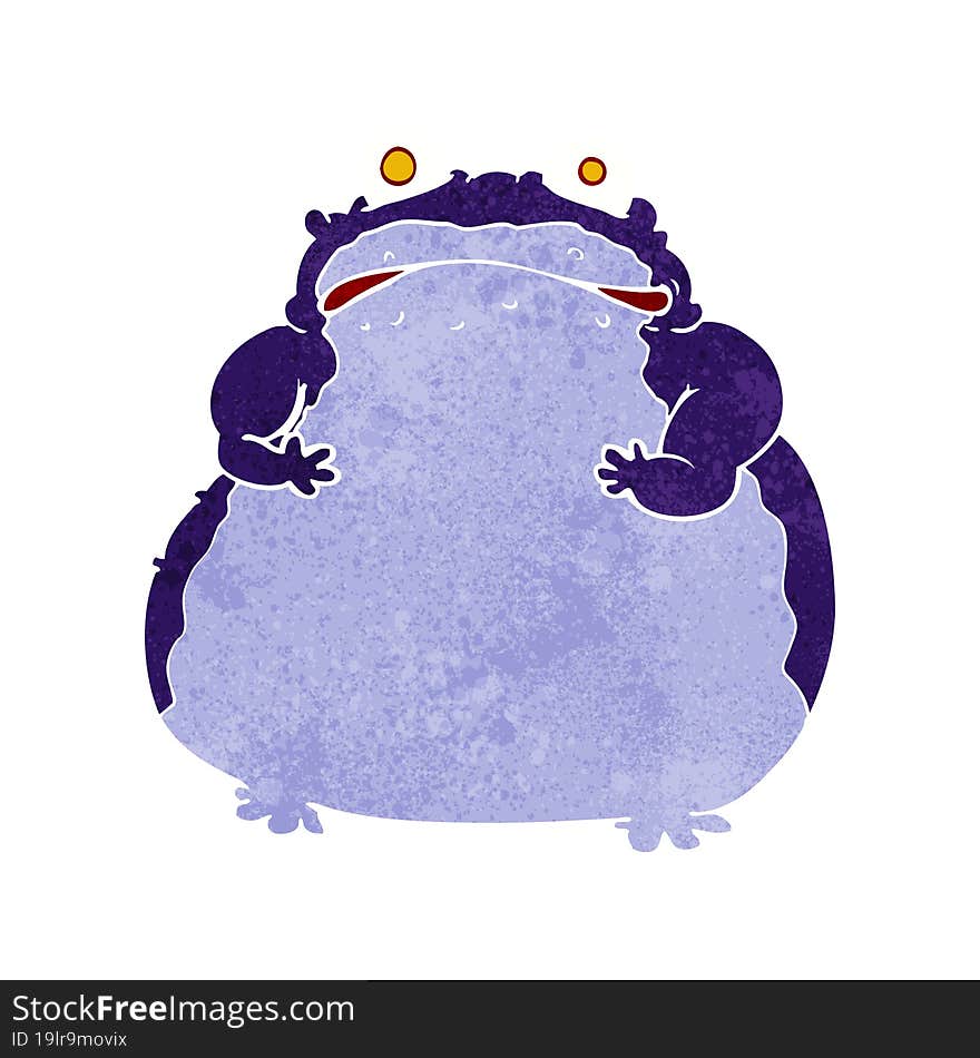 cartoon fat frog