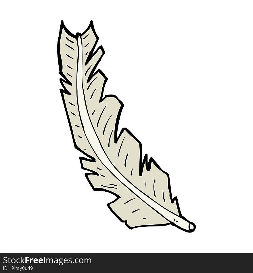 cartoon feather