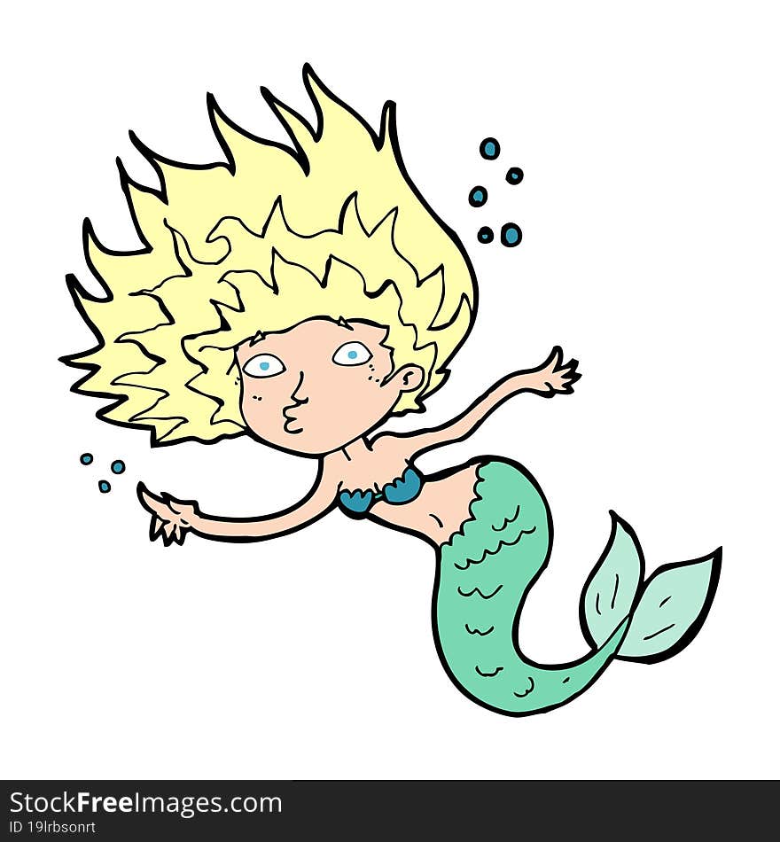 cartoon mermaid