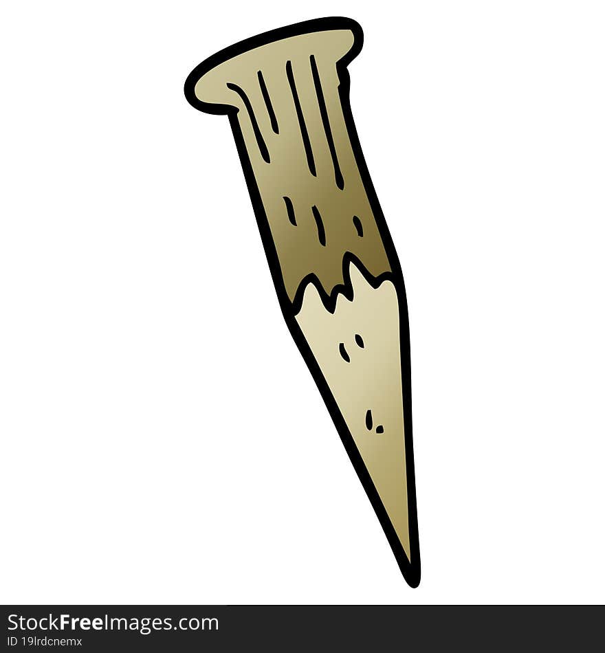 cartoon doodle wooden stake