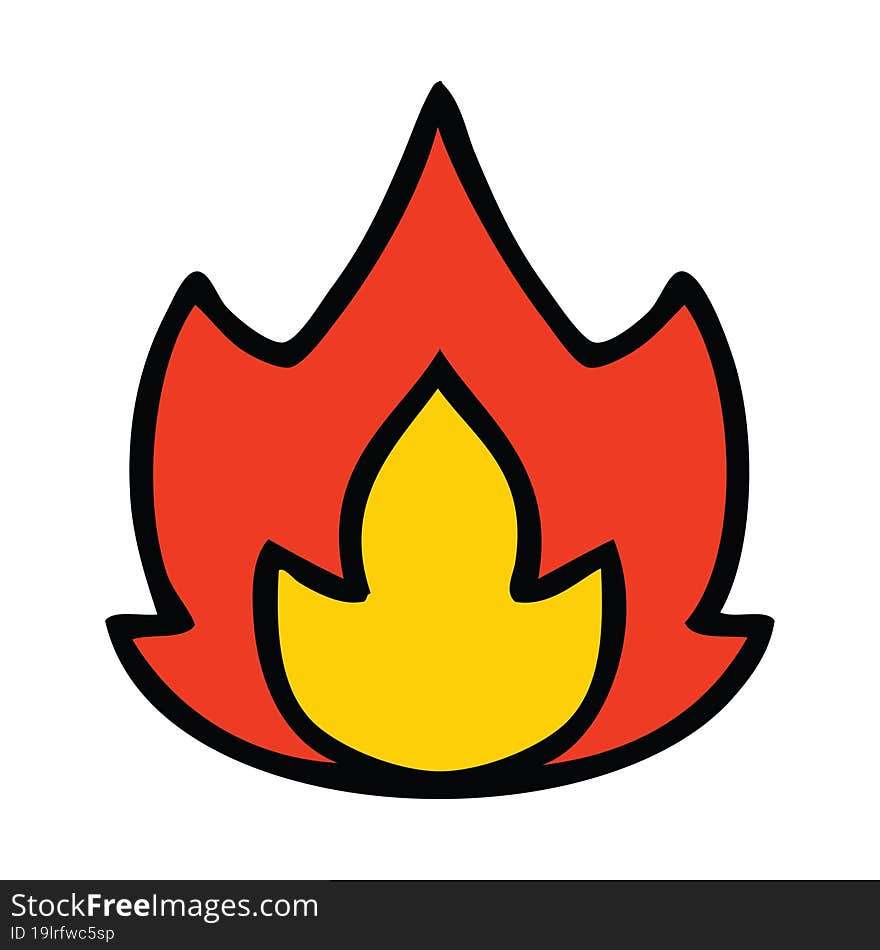 Cute Cartoon Fire