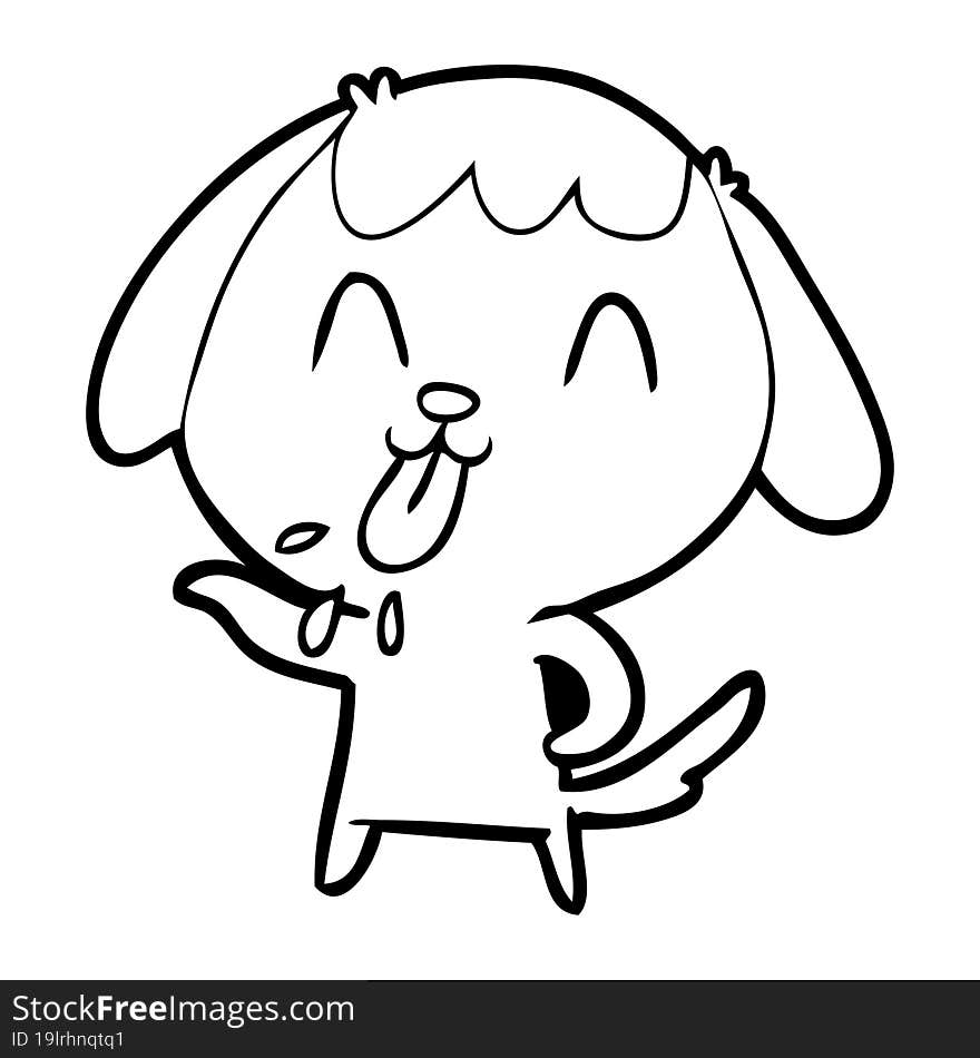 cute cartoon dog. cute cartoon dog