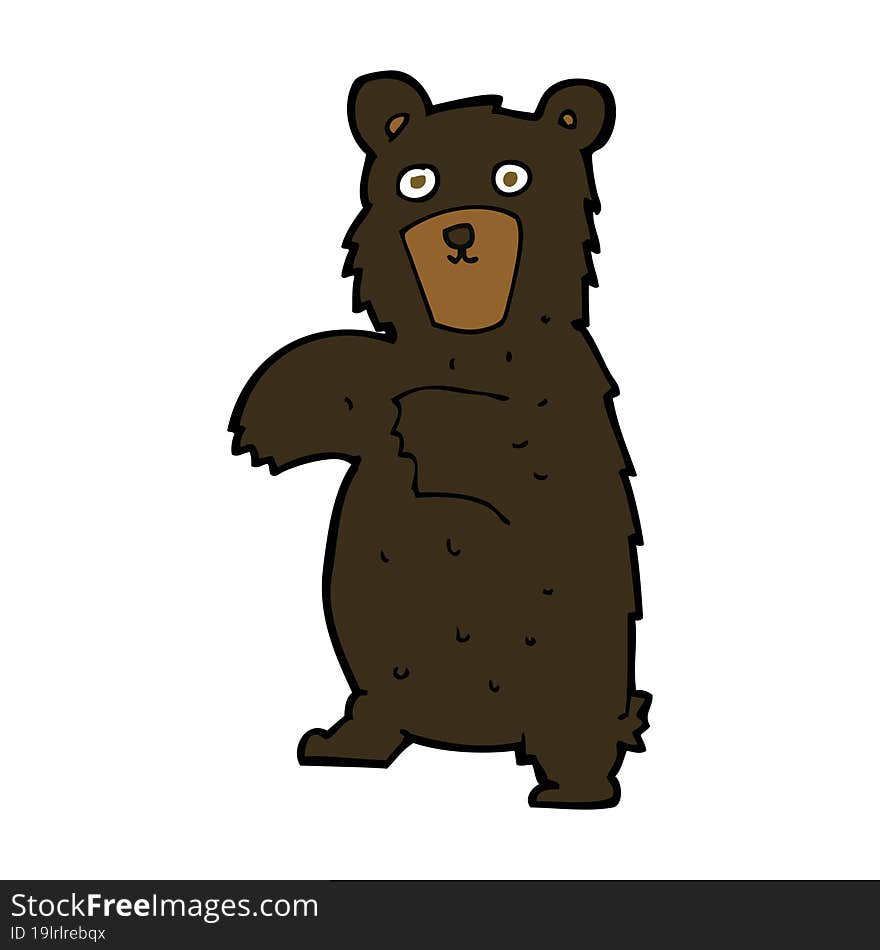 cartoon black bear