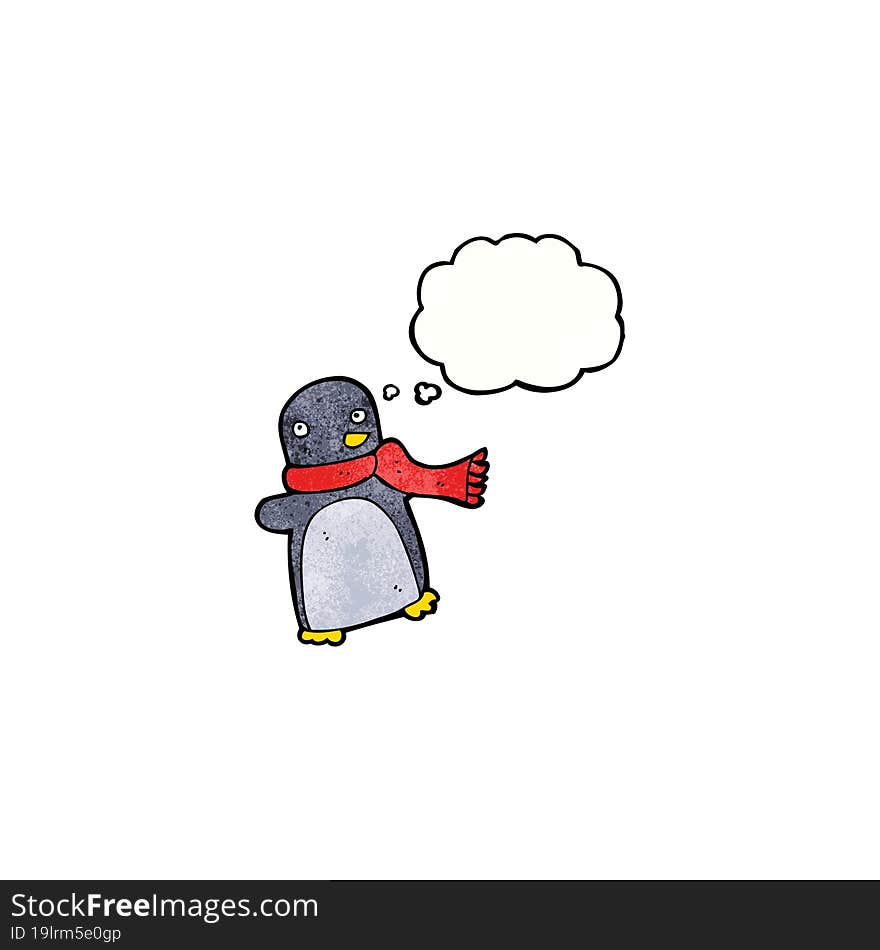 funny cartoon penguin