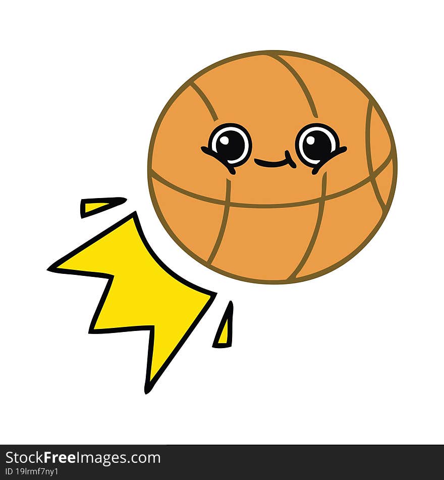 Cute Cartoon Basketball