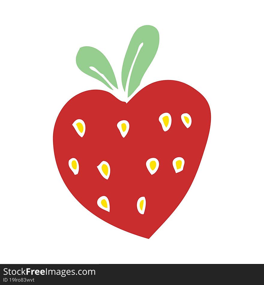 cartoon doodle strawberry fr