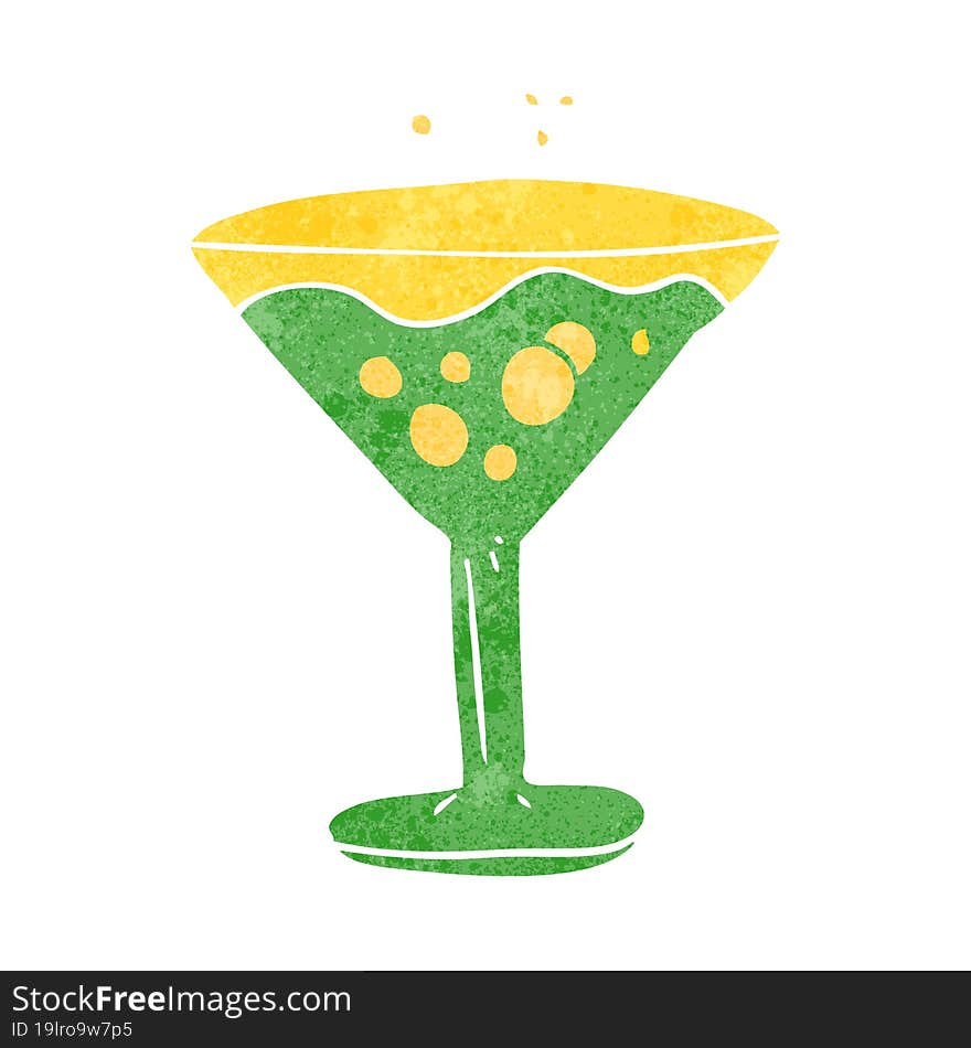 retro cartoon cocktail