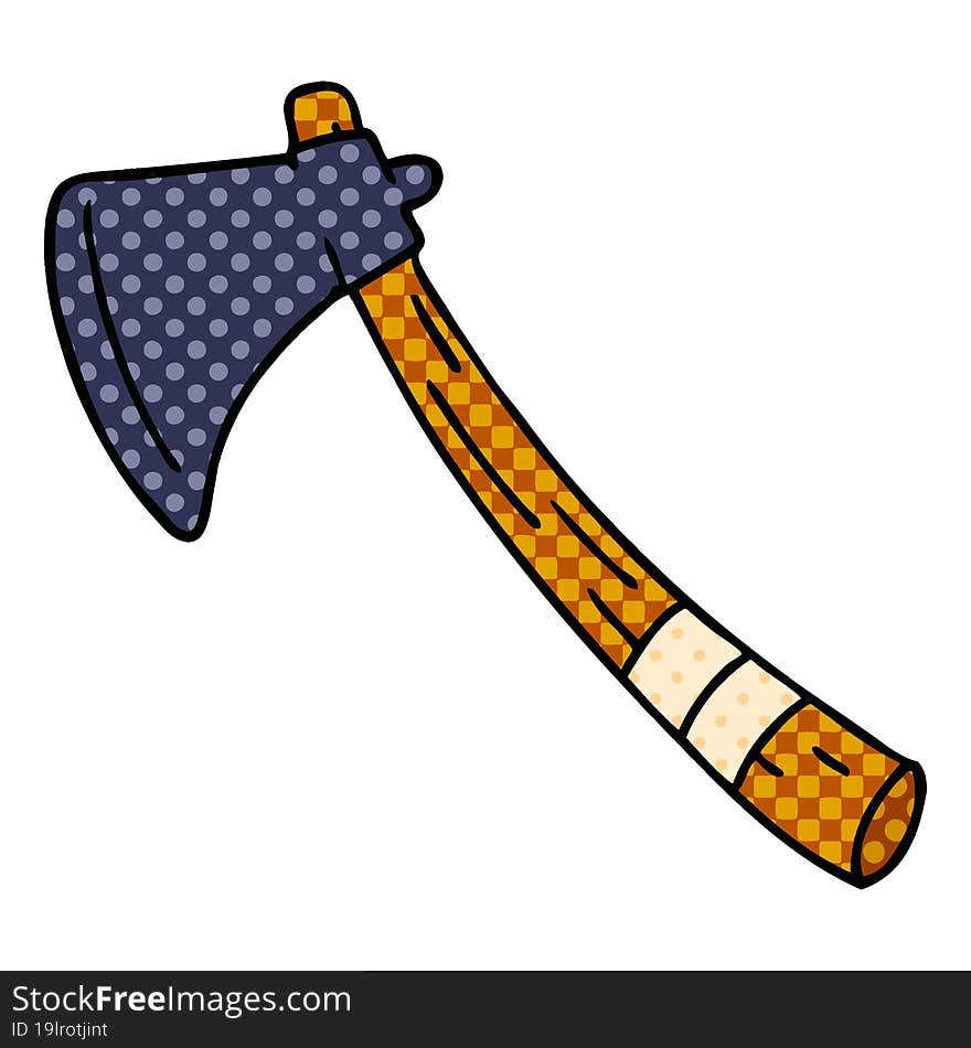 cartoon doodle of a garden axe