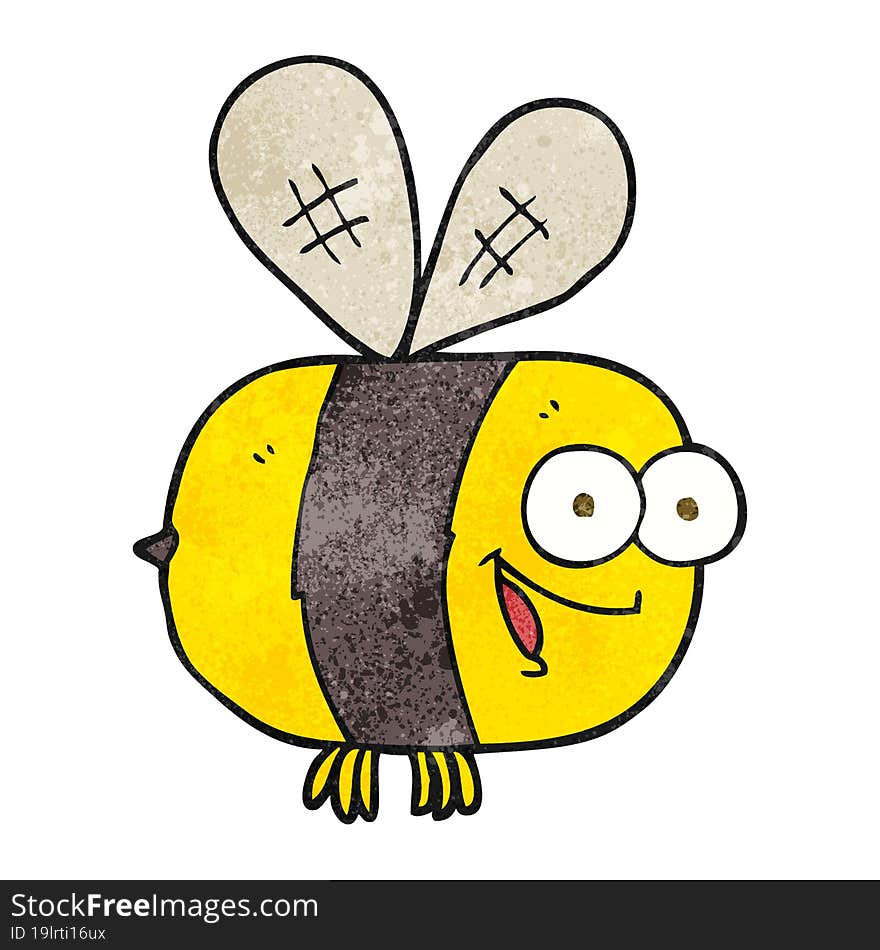 Textured Cartoon Bee