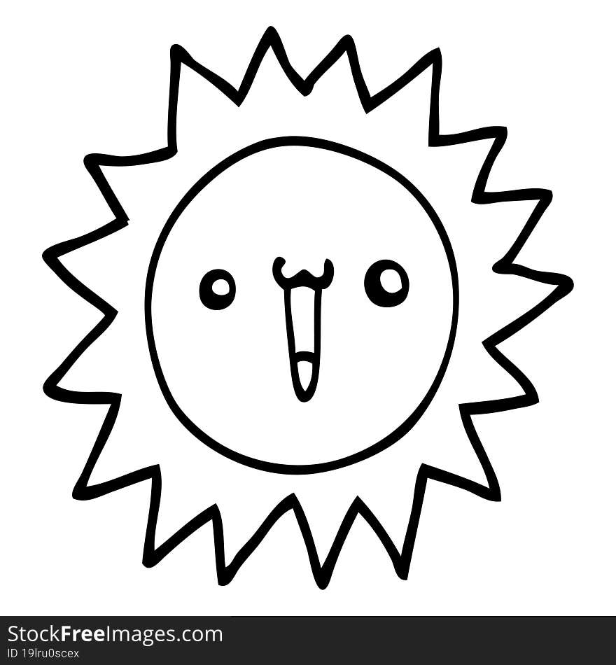 cartoon sun