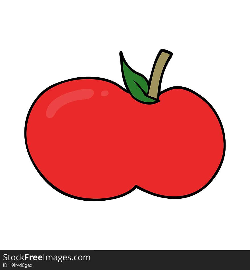 cartoon apple