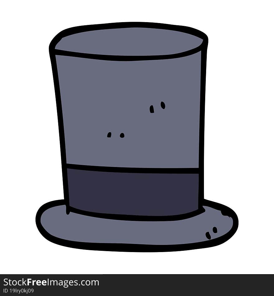 cartoon top hat