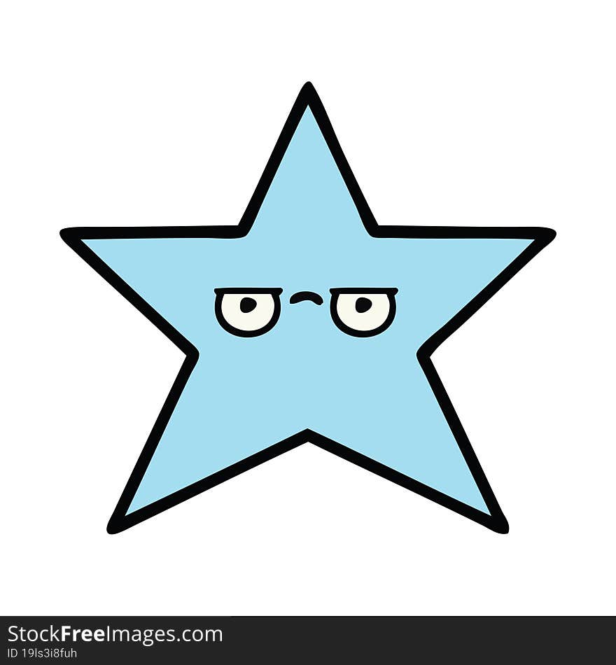 cute cartoon star fish