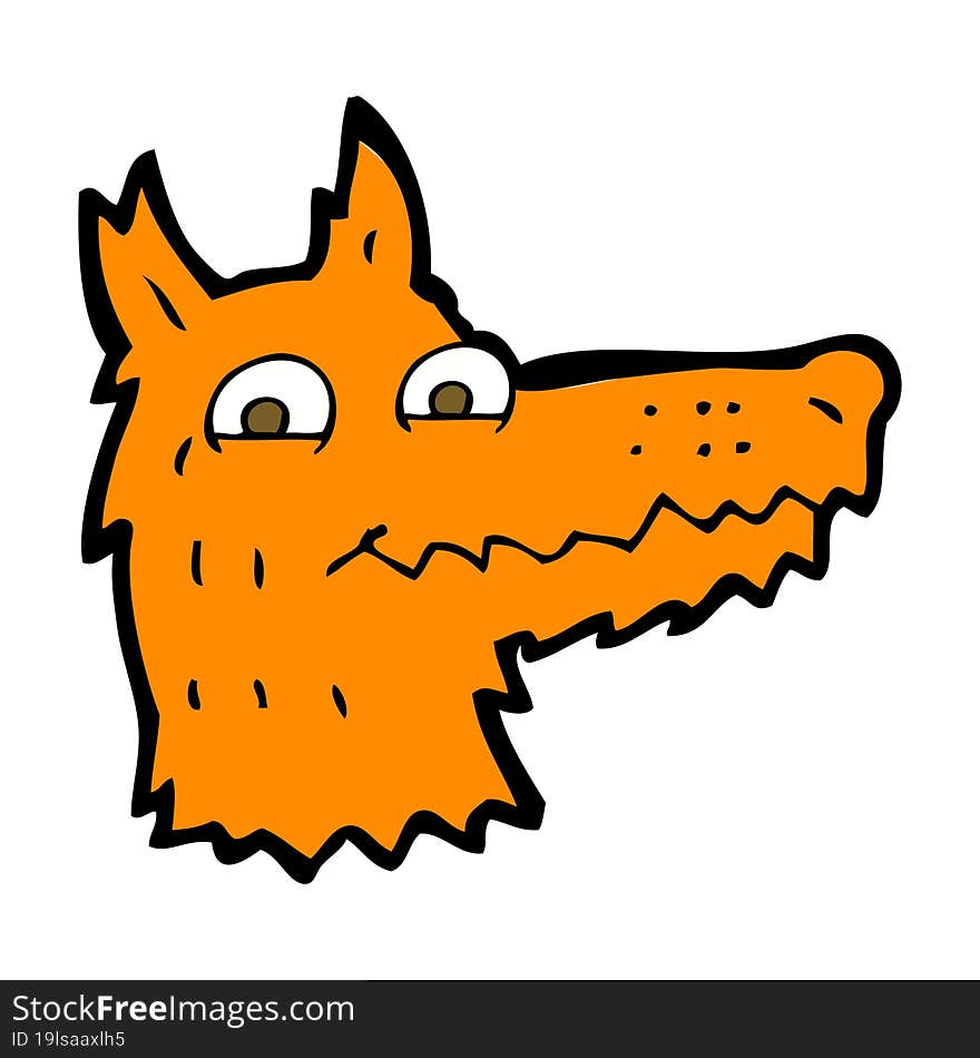 cartoon fox head