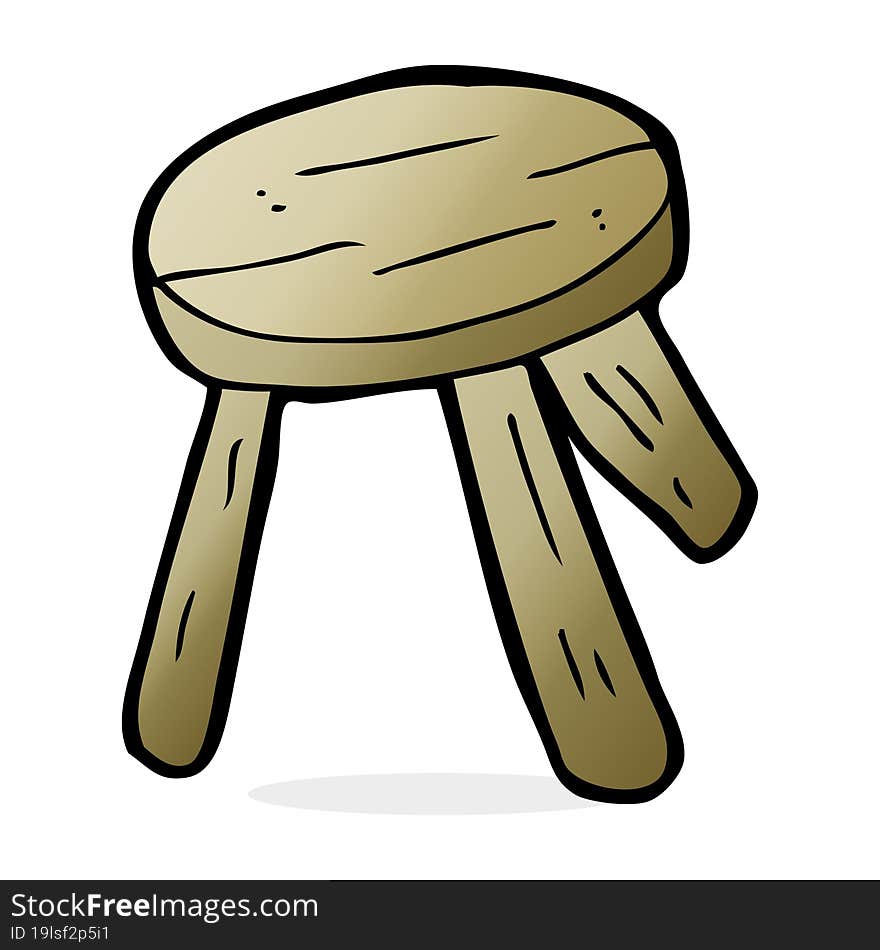 Cartoon Wooden Stool